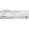 McKesson Fingernail Clippers with File – Steel Nail Clippers with Thumb Squeeze Lever and Keychain, 54.4 mm x 13.5 mm, 24 Count