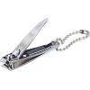 McKesson Fingernail Clippers with File – Steel Nail Clippers with Thumb Squeeze Lever and Keychain, 54.4 mm x 13.5 mm, 24 Count