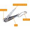 McKesson Fingernail Clippers with File – Steel Nail Clippers with Thumb Squeeze Lever and Keychain, 54.4 mm x 13.5 mm, 240 Count(12.4 X 54.4 X 13.5 mm (240 ct))