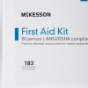 McKesson First Aid Kit, 50-Person Emergency Supplies Portable Case with Essential Wound Care Supplies, 9..8 in x 10 in, 1 Count, 6 Packs, 6 Total