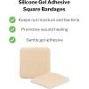 McKesson Hydrocellular Foam Dressing, Sterile, Silicone Adhesive Without Border, 3 in x 3 in, 10 Count, 1 Pack