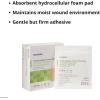 McKesson Hydrocellular Foam Dressings, Sterile, Silicone Adhesive Without Border, 4 in x 4 in, 10 Count, 1 Pack(4 in x 4 in (10 Count))