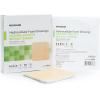 McKesson Hydrocellular Foam Dressings, Sterile, Silicone Adhesive Without Border, 4 in x 4 in, 10 Count, 1 Pack(6 in x 6 in (10 Count))