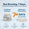 McKesson Hydrocolloid Dressing, Sterile, Sacral, Film Backing (5 Dressings) – Self-Adhesive Sterile Bandage, Waterproof Patch for Bed Sore, Mild Burn, Blister, Acne Care – 6 in x 7 in(6 x 7 Inch)