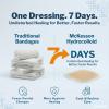 McKesson Hydrocolloid Dressing, Sterile, Sacral, Film Backing (5 Dressings) – Self-Adhesive Sterile Bandage, Waterproof Patch for Bed Sore, Mild Burn, Blister, Acne Care – 6 in x 7 in(4 x 4 Inch)