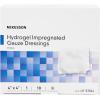 McKesson Hydrogel Impregnated Gauze Dressing, Sterile, 4 in x 4 in, 10 Count, 1 Pack