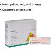 McKesson Kids Adhesive Bandages, Sterile, Plastic Strip, Neon, 3/4 in x 3 in, 100 Count, 24 Packs, 2400 Total