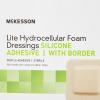 McKesson Lite Hydrocellular Foam Dressings, Sterile, Silicone Adhesive with Border, 3 in x 3 in, 10 Count, 20 Packs, 200 Total(3 X 3 Inch (200 Count))