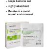 McKesson Lite Hydrocellular Foam Dressings, Sterile, Silicone Adhesive with Border, 3 in x 3 in, 10 Count, 20 Packs, 200 Total(4 X 4 Inch (200 Count))