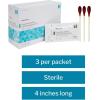 McKesson Povidone Iodine 10% Swabs Stick [75 Sticks], Sterile Swabsticks, Topical Pre-Surgical and First Aid, 3 Per Pack, 25 Packs((75 ct))