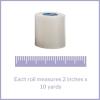 McKesson Surgical Tape, Non-Sterile, Air Permeable Plastic, 1 in x 10 yd, 12 Rolls, 1 Pack(2 Inch X 10 Yard ( 6 ct ))