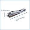 McKesson Toenail Clippers with File – Steel Nail Clippers with Thumb Squeeze Lever, 120 Count