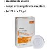 McKesson Tubular Elastic Retainer Net Dressing, Non-Sterile, XS Head, Small Shoulder, Thigh, Size 5, 14 1/2 in x 25 yd, 1 Count, 1 Pack(Size 5 1 Count)
