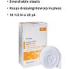 McKesson Tubular Elastic Retainer Net Dressing, Non-Sterile, XS Head, Small Shoulder, Thigh, Size 5, 14 1/2 in x 25 yd, 1 Count, 1 Pack(Size 6 1 Count)