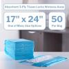 McKesson Underpads Disposable Bed Pads 17″ x 24″ [150 Count], Hospital Procedure Underpads, Medical Incontinence Chux Pads for Adults, Elderly, and Baby, Pee Pads(17 W X 24 L Inch ( 50 ct))