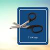 McKesson Utility Scissors/Shears, Office Grade, Stainless Steel/Plastic, Blunt Tip, 7 1/4 in, 10 Count