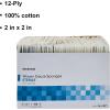McKesson Woven Gauze Sponges, Sterile, 12-Ply, 100% Cotton, (4 X 4 Inch (50 ct))(2 X 2 Inch (2400 ct))