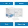 McKesson Woven Gauze Sponges, Sterile, 8-Ply, 100% Cotton, 4 in x 4 in, 2 per Pack, 600 Packs, 1200 Total