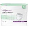 McKesson Extended Wear Adult Incontinence Underwear. Maximum Absorbency, Unisex Bladder Leak Protection, Pull-On Style with Tear-Away Sides (Medium, 16, Count)(Large)