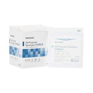 McKesson 4-Ply Non-Woven Gauze Sponge Sterile 2 x 2″ 2 Pack(s), 2 per Pack