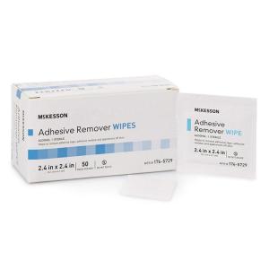 McKesson Adhesive Remover Wipes, Sterile, Individual Packet, 50 Wipes(1 Count (Pack of 50))