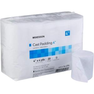 McKesson Cast Padding, Non-Sterile, Polyester, 6 in x 4 yds, 20 Count, 1 Pack(4 Inch X 4 Yard ( 20 ct))