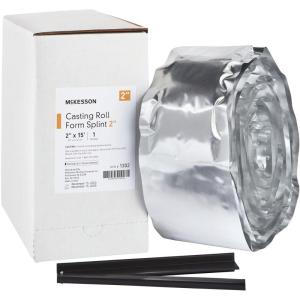 McKesson Casting Roll Form Splints, Fiberglass, White, 2 in x 15 ft, 1 Count, 2 Packs, 2 Total