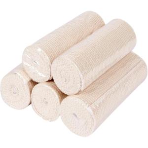 McKesson Elastic Bandage, Standard Compression Wrap with Hook and Loop Closure, Tan Non-Sterile Compression Bandage for Sprains and Strains, 3 in. x 4 1/2 yd., 10 Count, 1 Pack