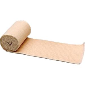 McKesson Elastic Bandage Wrap with Hook and Loop Closure, Tan Compression Bandage – 3 in x 4 1/2 yd, 10 Count, 1 Pack