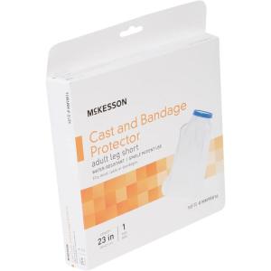 McKesson Leg Cast Cover for Short Casts – Watertight Bag for Shower and Bathing, Reusable Vinyl, 24 in, 1 Count, 1 Pack