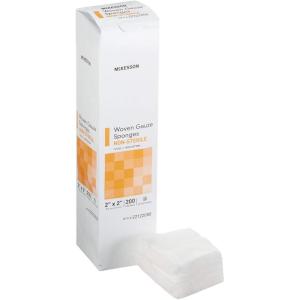 McKesson Non-Sterile Gauze Pads 3×3 Inch (4000 Count Bulk Pack) – 12-Ply 100% Cotton Non-Sterile Woven Sponges for Wound Care & First Aid – Highly Absorbent & Breathable Medical Supplies(2×2 Inch)