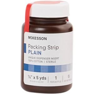 McKesson Packing Strip, Sterile, Iodoform (Medium (1 Count))(1/4 Inch x 5 yards Plain (1 Count))