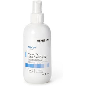 McKesson Puracyn Plus Skin and Wound Cleanser Spray, 8.5 oz Mist Bottle – HOCl Hypochlorous Acid Wound Wash for Cuts, Burns, Sores, Skin Irritations – Non-Sting First Aid Wound Spray