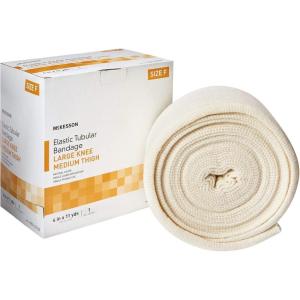 McKesson Spandagrip Tubular Bandage, Elastic Support with Compression – for Large Thighs, Size G, 4 1/2 in x 11 yd, 1 Count, 12 Packs, 12 Total(Size F 12 Count)