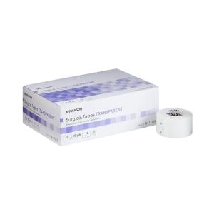 McKesson Surgical Tape, Non-Sterile, Air Permeable Plastic, 1 in x 10 yd, 12 Rolls, 1 Pack(1 Inch X 10 Yard ( 12 ct ))
