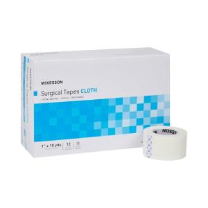 McKesson Surgical Tape, Non-Sterile, Air Permeable Silk-Like Cloth, 2 in x 10 yd, 6 Rolls, 12 Packs, 72 Total(1″ X 10 Yard (144 Count))