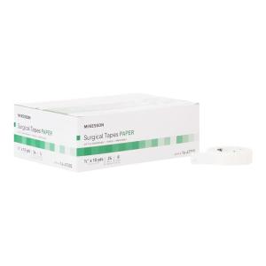 McKesson Surgical Tape, Non-Sterile, Paper, Air and Moisture Permeable, 3 in x 10 yds, 4 Count(1/2 Inch X 10 Yard)
