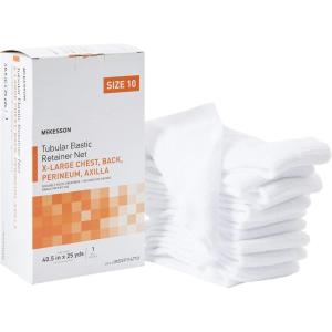 McKesson Tubular Elastic Retainer Net Dressing, Non-Sterile, XS Head, Small Shoulder, Thigh, Size 5, 14 1/2 in x 25 yd, 1 Count, 1 Pack(Size 10 1 Count)