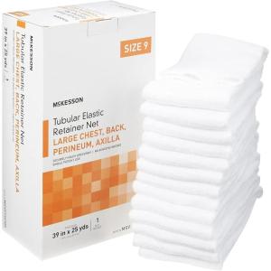 McKesson Tubular Elastic Retainer Net Dressing, Non-Sterile, XS Head, Small Shoulder, Thigh, Size 5, 14 1/2 in x 25 yd, 1 Count, 1 Pack(Size 9 1 Count)