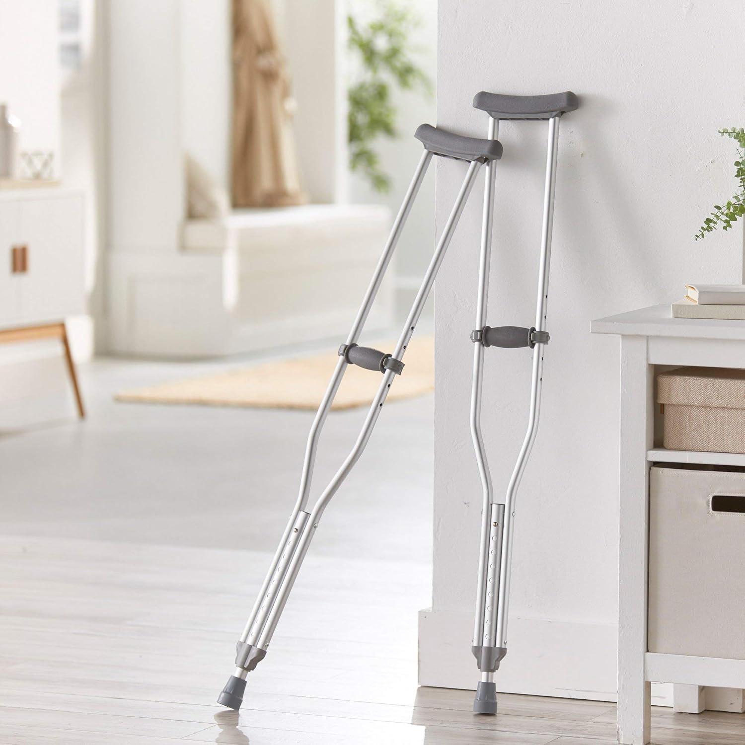 image:imageMcKesson Adult Aluminum Adjustable Underarm Crutches 8 Pairs
