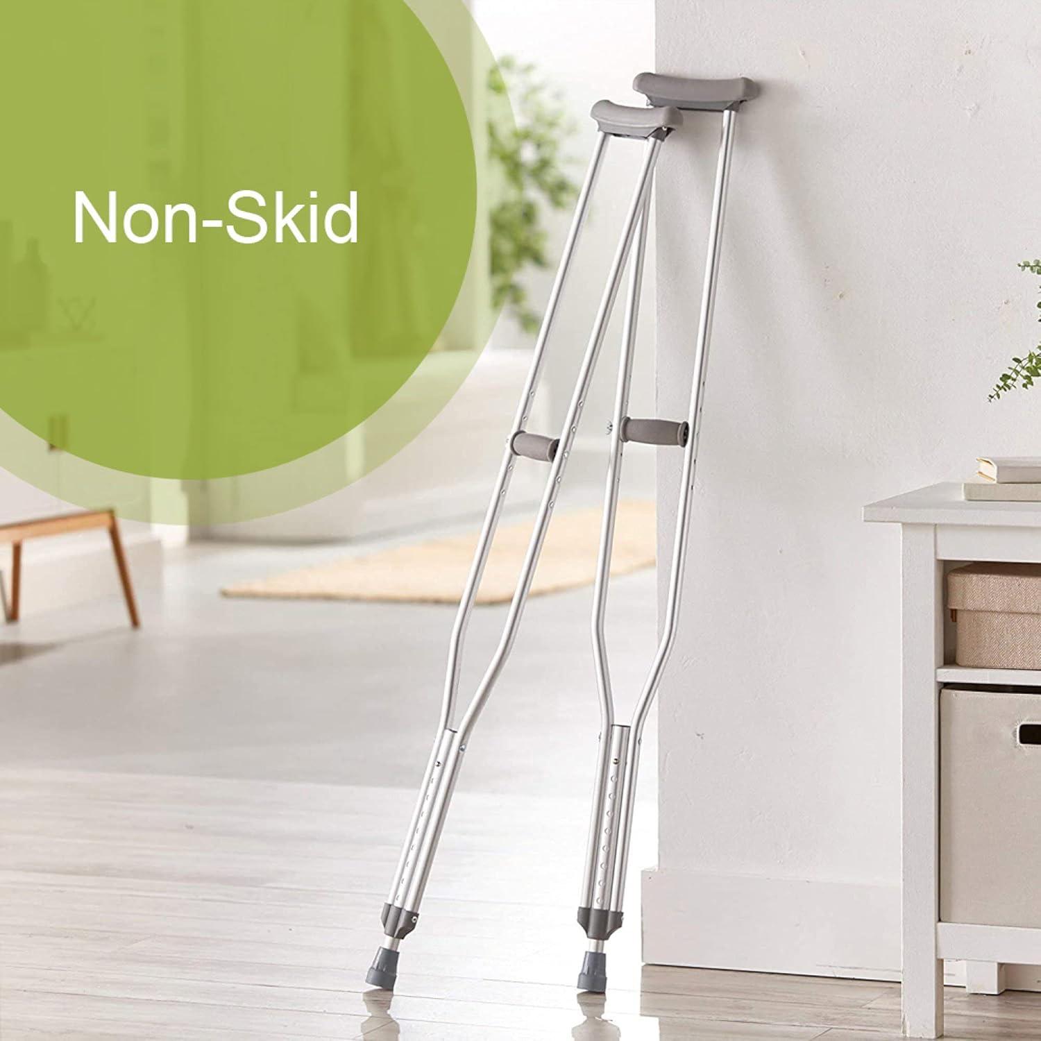 image:imageMcKesson Aluminum Adjustable Underarm Crutches for Tall Adults Max 350 lbs 8 Pairs