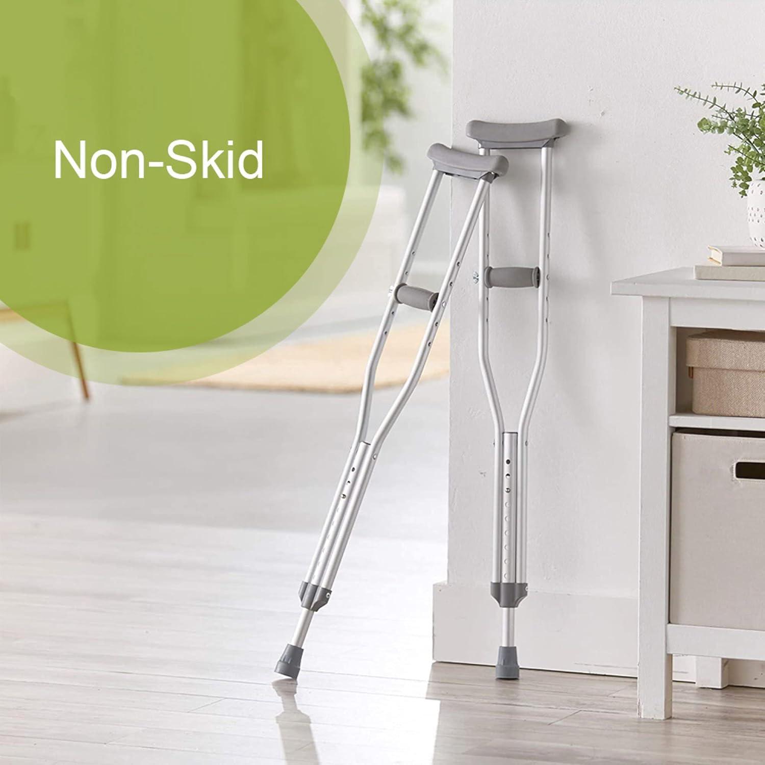 image:imageMcKesson Aluminum Child Frame Push Button Underarm Crutches Max 350 lbs 1 Pair