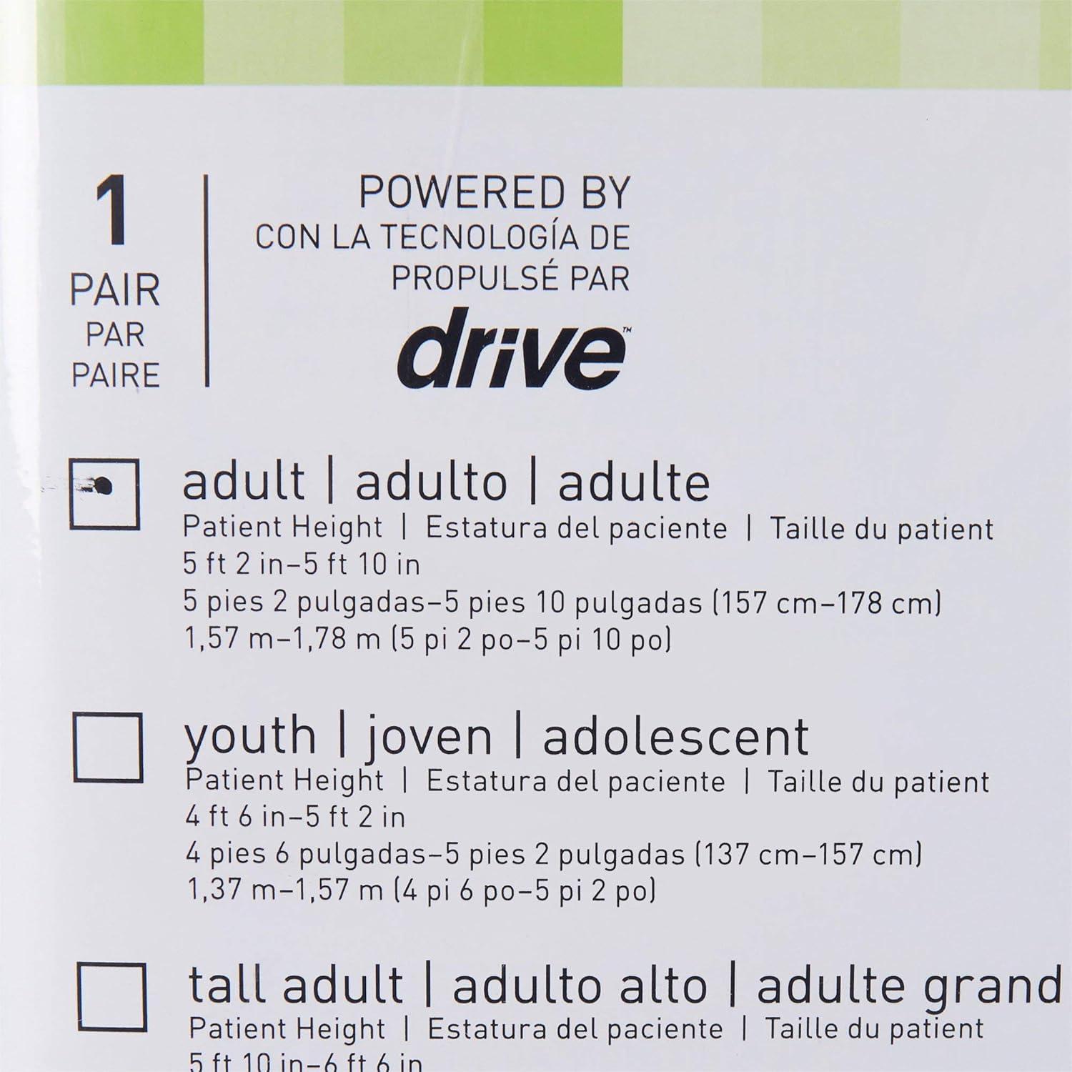 image:imageMcKesson Aluminum Frame Push Button Underarm Crutches for Adults 350 lb Limit 1 Pair