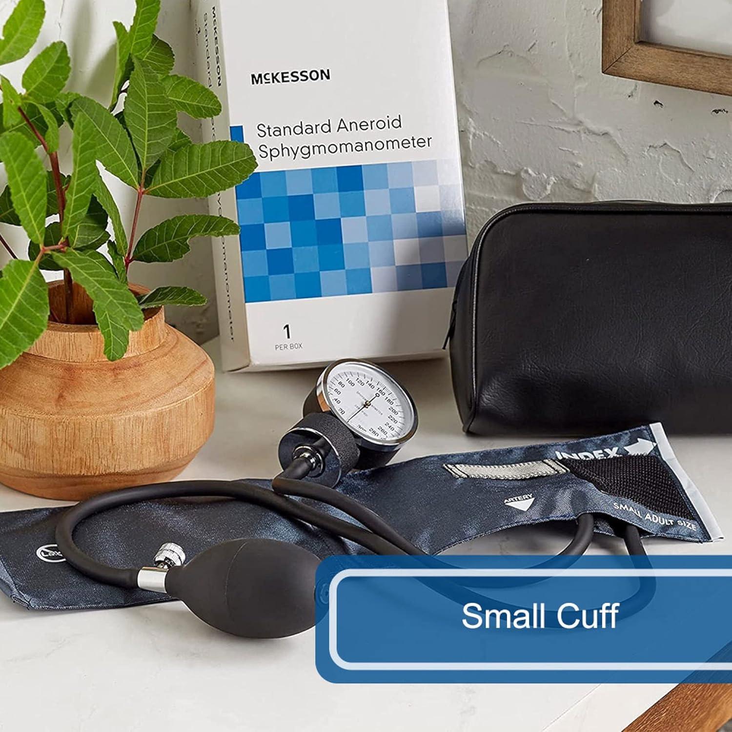 image:imageMcKesson Aneroid Sphygmomanometer Blood Pressure with Cuff Navy Adult Small 20 CountSmall Adult Cuff 20 Count