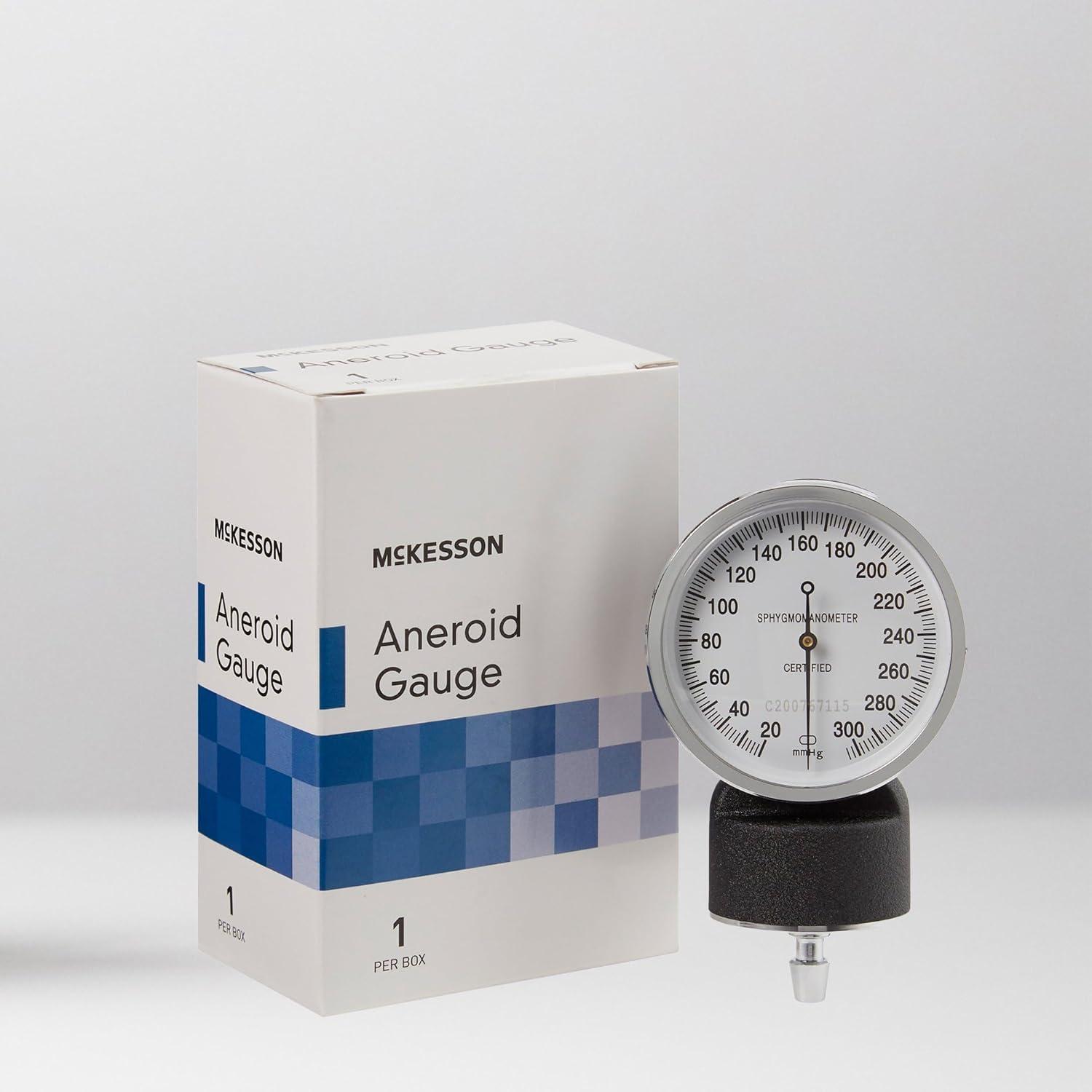 image:imageMcKesson Blood Pressure Gauge for Standard Aneroid Sphygmomanometers 300mmHg NoPin Stop 1 Count