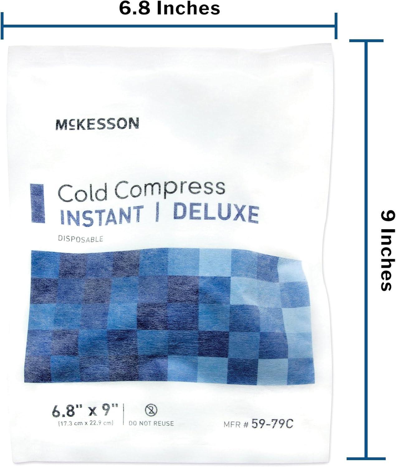 image:imageMcKesson Cold Compress Instant Ice Pack 24 Pack Disposable Ice Packs for Injuries and Pain Relief 55 in x 675 in68 Inch x 9 Inch