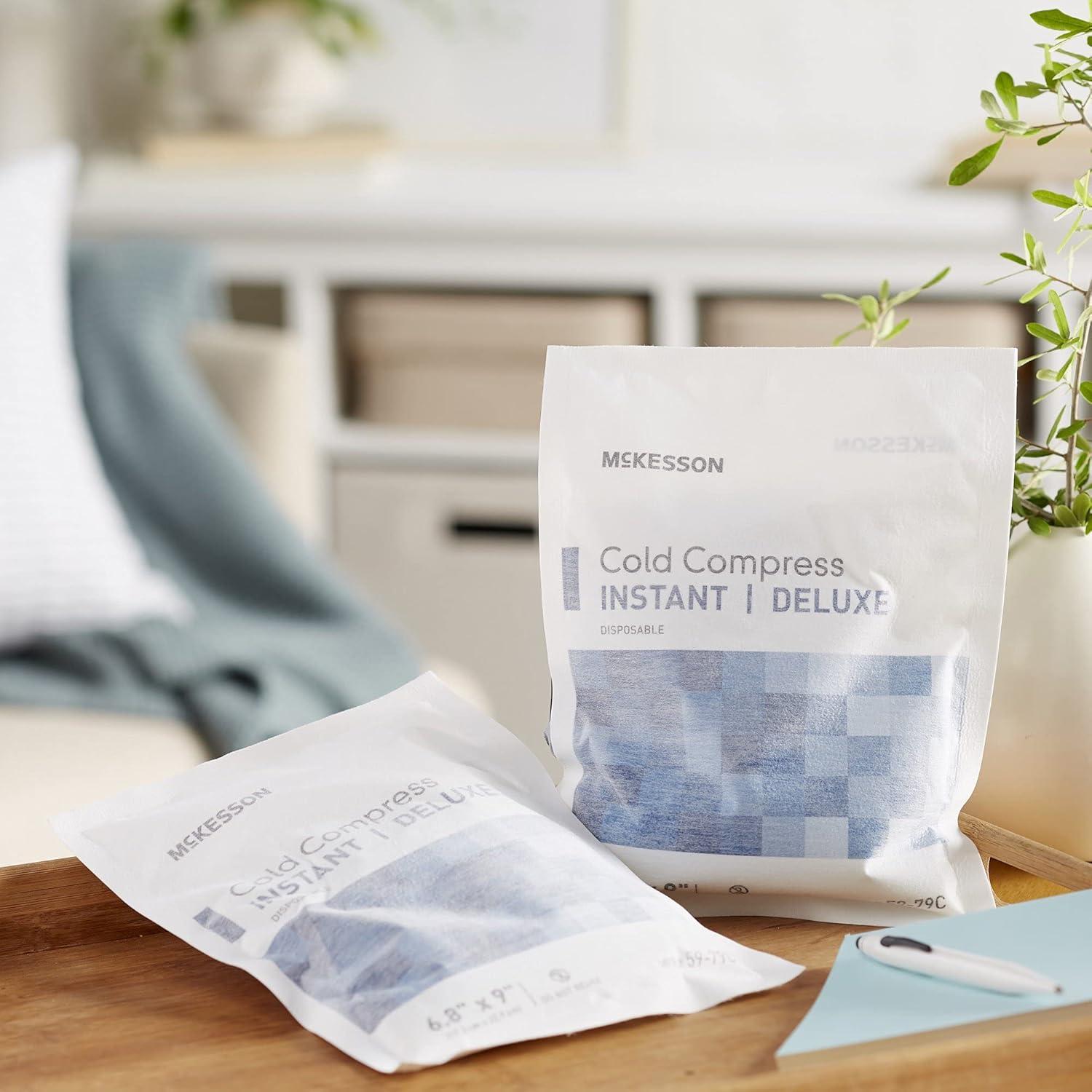 image:imageMcKesson Cold Compress Instant Ice Pack 24 Pack Disposable Ice Packs for Injuries and Pain Relief 55 in x 675 in68 Inch x 9 Inch
