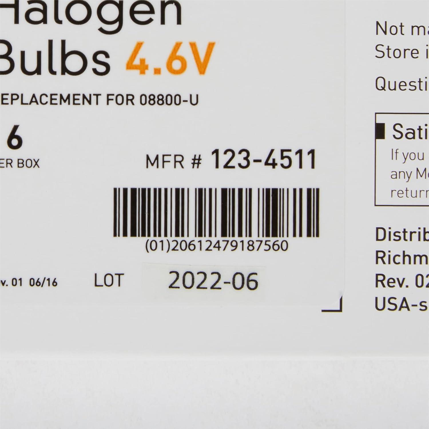 image:imageMcKesson Halogen Light Bulbs 3 Watts 46 Volts Diagnostic Lamp Light Bulb for Medical Surgical Instruments 1 Count 6 Packs 6 Total