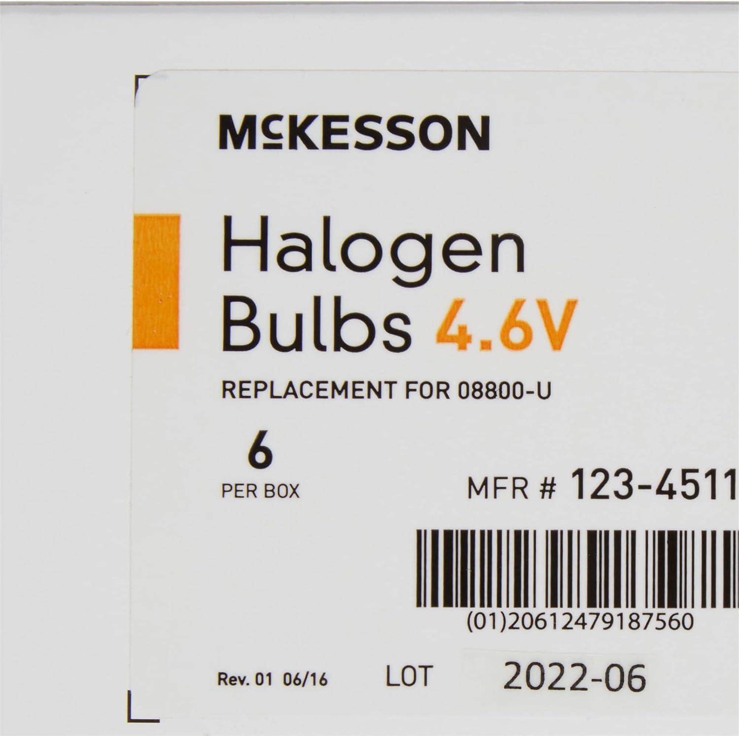 image:imageMcKesson Halogen Light Bulbs 3 Watts 46 Volts Diagnostic Lamp Light Bulb for Medical Surgical Instruments 1 Count 6 Packs 6 Total