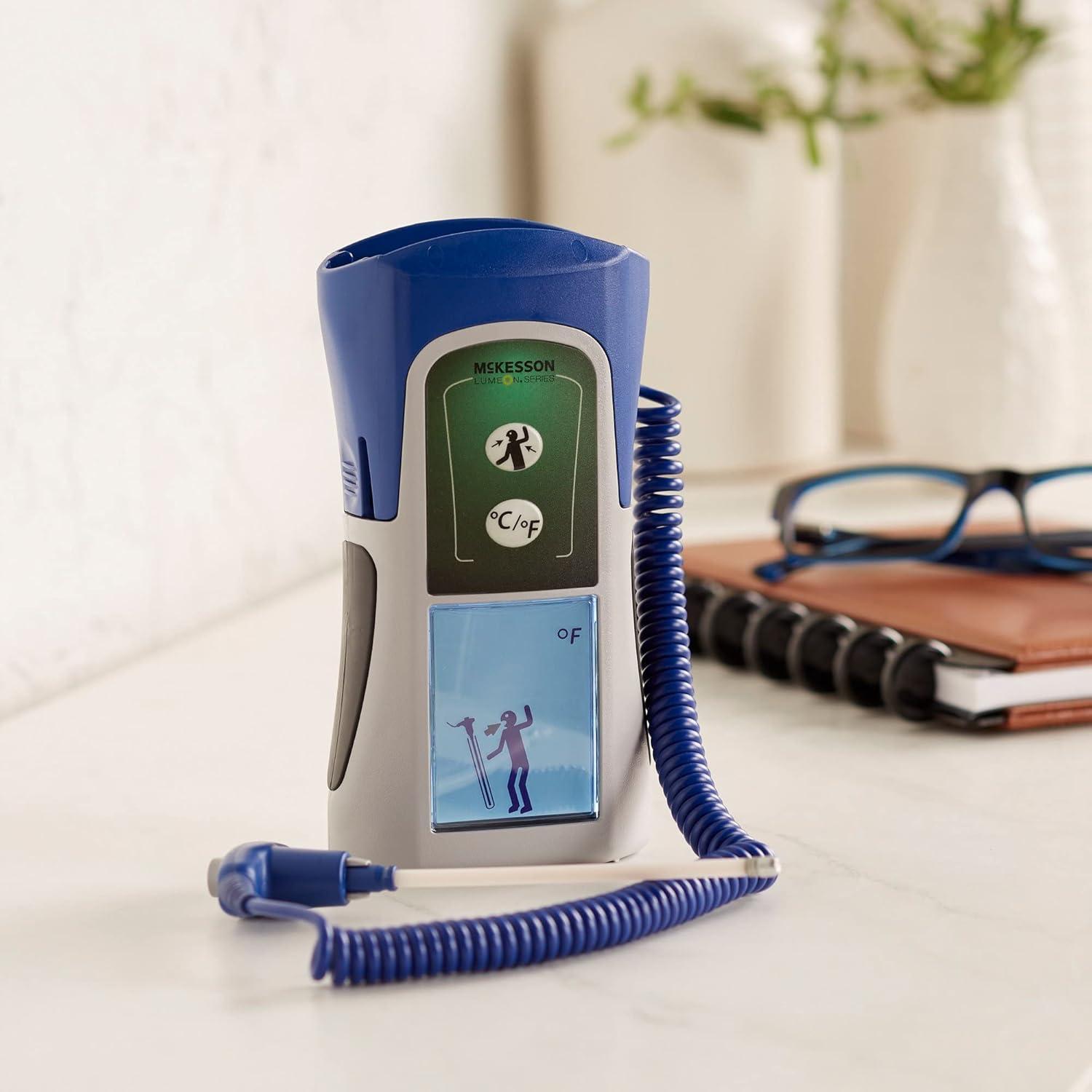 image:imageMcKesson LUMEON Electronic Thermometer Oral Axillary 4Second Reading Dual Scale LCD Screen 1 Count